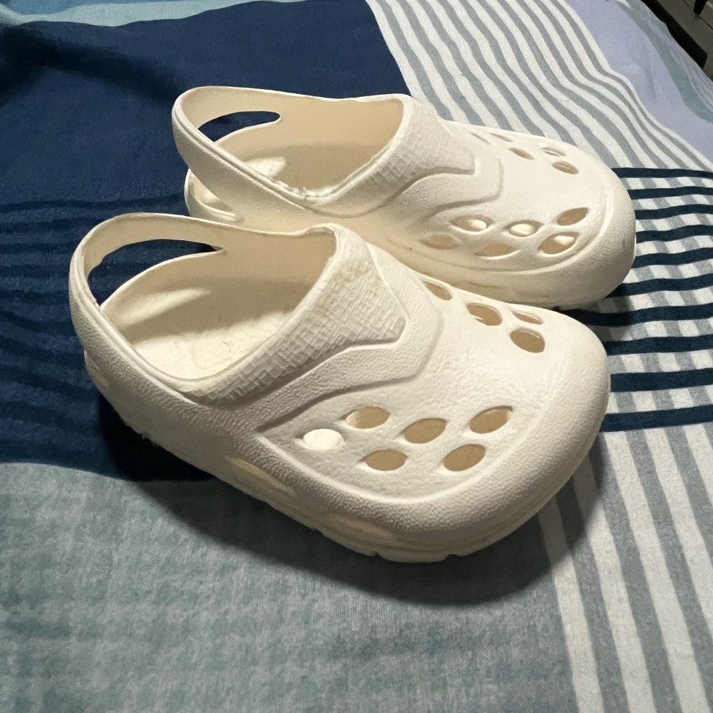Kids White Slip-On Shoes